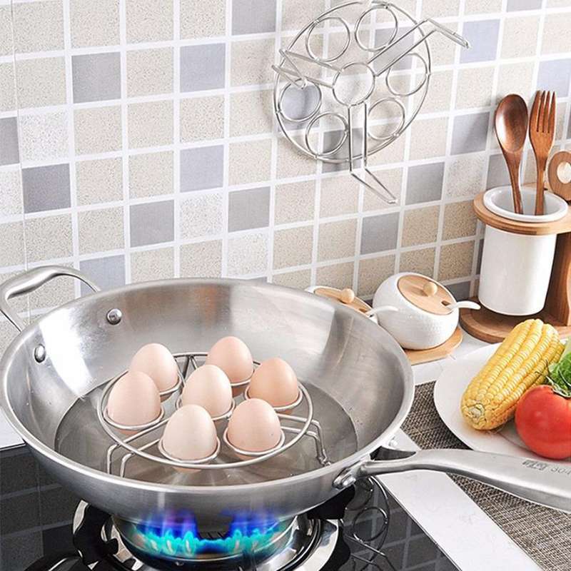 Steamer Rack Basket Egg Vegetable Steaming Trivet for Instant Pot Pressure Cooker, Diameter: 17.5...