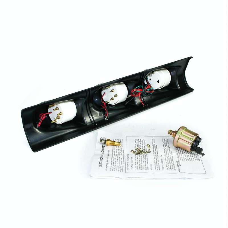 Car Modified 3 in 1 Tachometer Water Temperature Gauge Oil Pressure Gauge, with Left-hand Drive T...