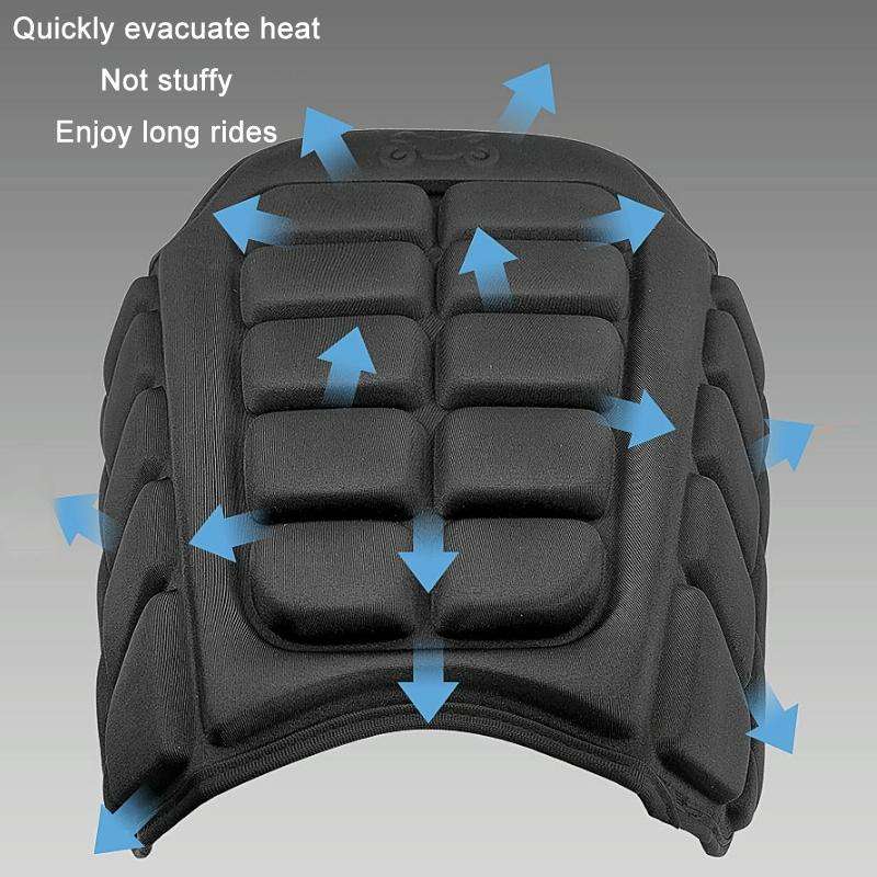 Shock Absorption Heat Insulation Breathable Motorcycle Seat Cushion, Style: Saddle Type