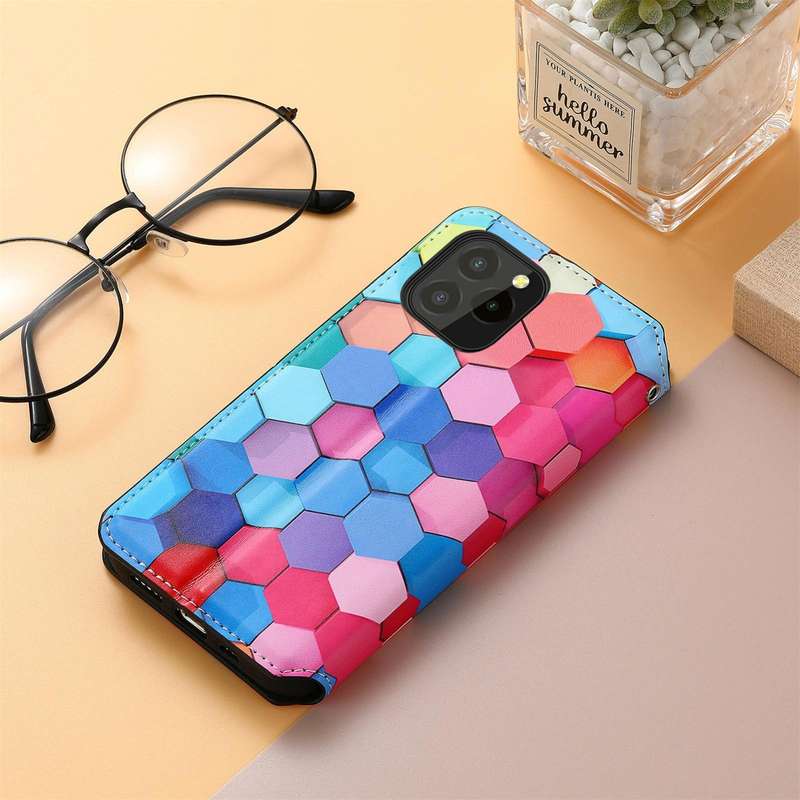 For Oukitel C21 Pro Colorful Magnetic Horizontal Flip PU Leather Case with Holder & Card Slot & W...