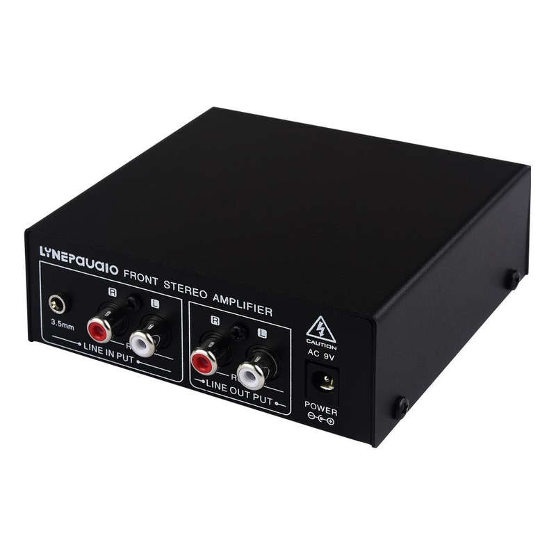 B022 Pre-Stereo Signal Amplifier Volume Booster Headphones Active Speaker Preamp Audio Amplifier