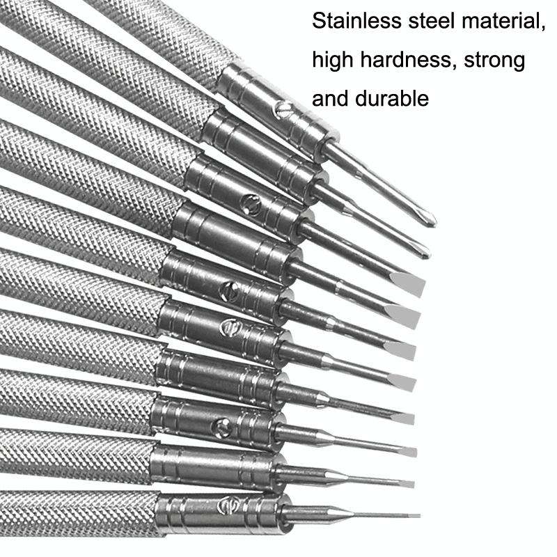 LSD5120 Repair Watch Glasses Stainless Steel Screwdriver Precision Watch Screwdriver Tool 0.6 Str...