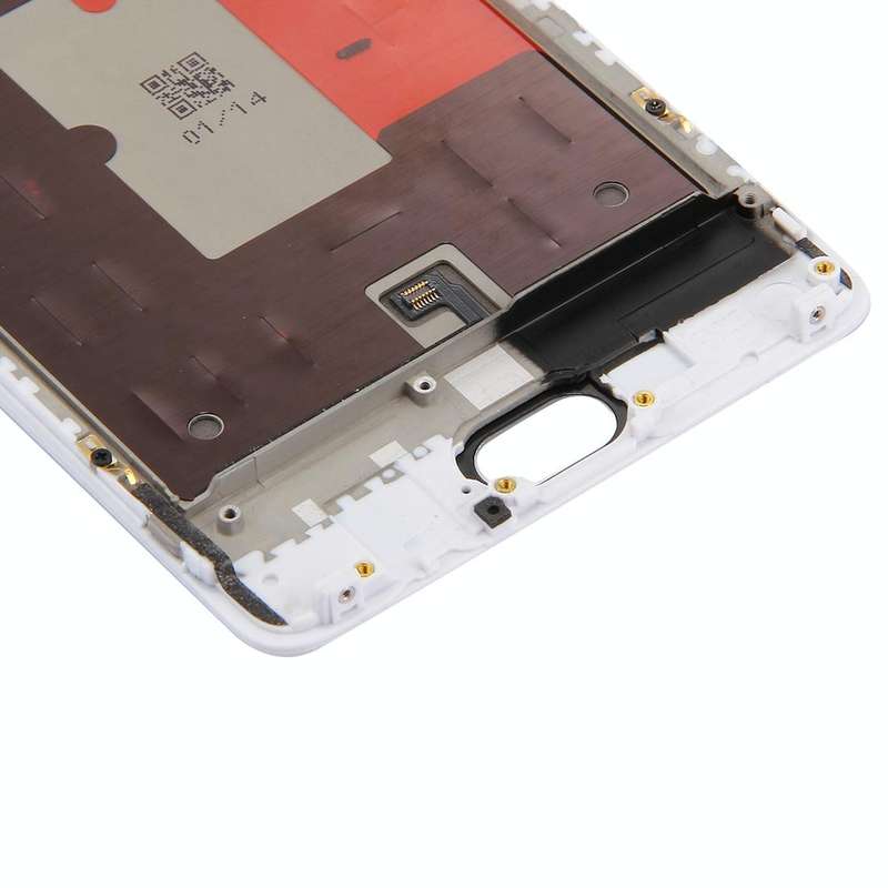 For OnePlus 3T Digitizer Full Assembly with Frame OEM LCD Screen (White)