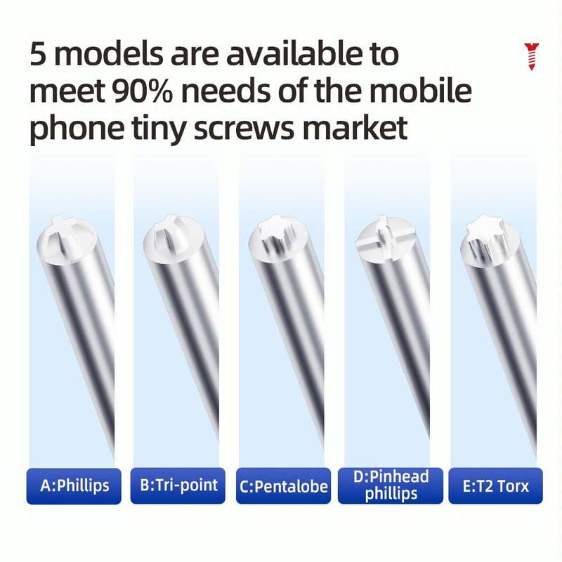 QianLi iWhale Special S2 Steel Magnetic Torque 3D Screwdriver, Model:C Pentalobe 0.35