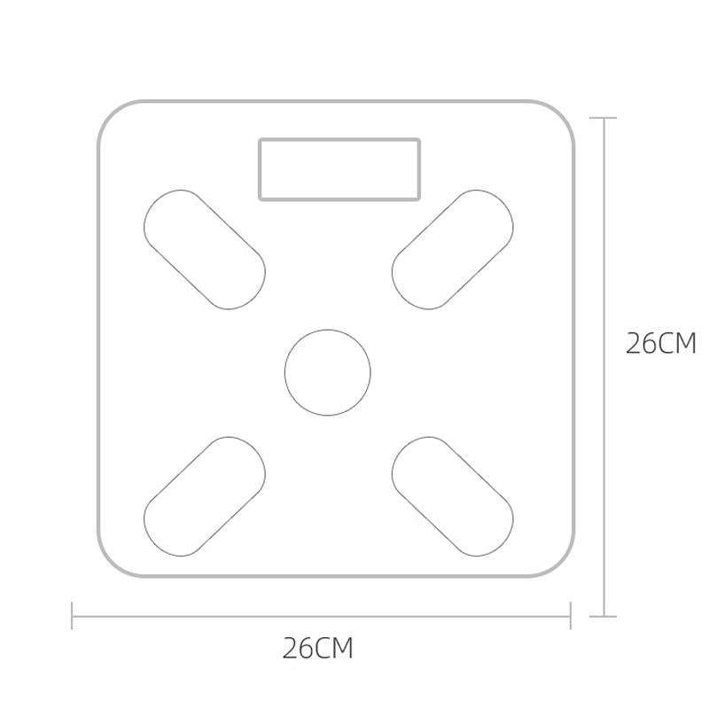 Smart Bluetooth Weight Scale Home Body Fat Measurement Health Scale Charge Model(Rose Gold True C...