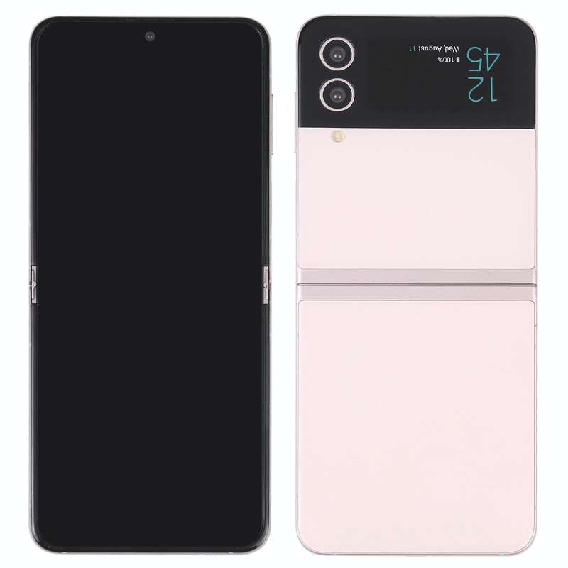 For Samsung Galaxy Z Flip4 Black Screen Non-Working Fake Dummy Display Model (Rose Gold)