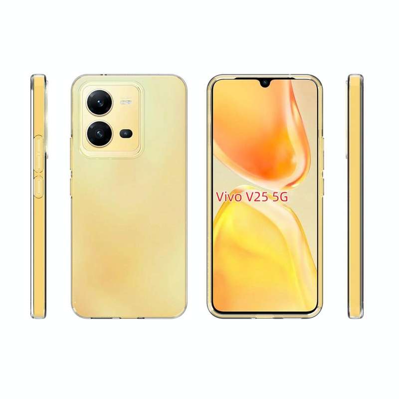 For vivo V25 5G Waterproof Texture TPU Phone Case(Transparent)