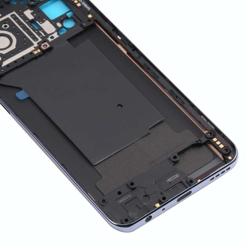 For OPPO Realme GT RMX2202 Middle Frame Bezel Plate + Battery Back Cover (Yellow)
