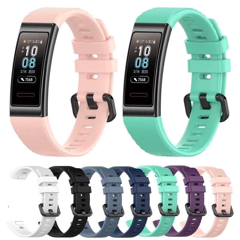 For Huawei Band 3 & 4 Pro Silicone Watch Band(Purple)
