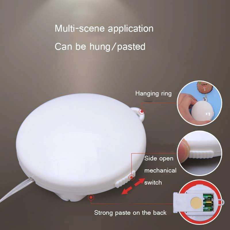 Christmas Decoration Light LED Holiday 3D Hanging Lamp, Power:Battery(house)