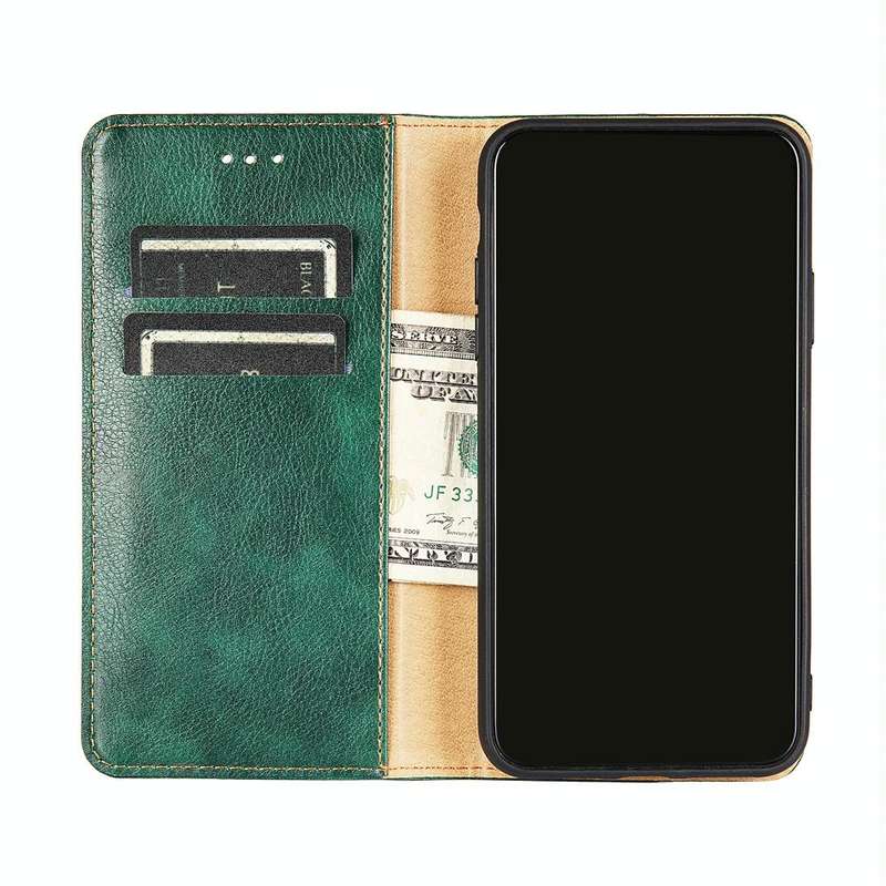 For iPhone 6 / 6s PU + TPU Gloss Oil Solid Color Magnetic Horizontal Flip Leather Case with Holde...