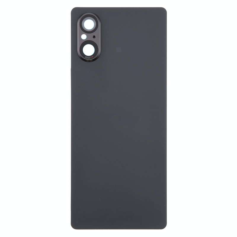 For Sony Xperia 5 V Battery Back Cover with Camera Lens Cover(Black)