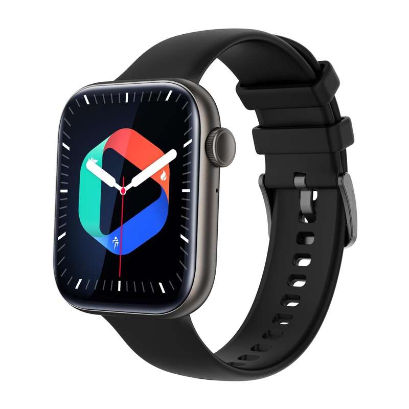 P45 1.8 inch Color Screen Smart Watch,Support Heart Rate Monitoring/Blood Pressure Monitoring(Black)