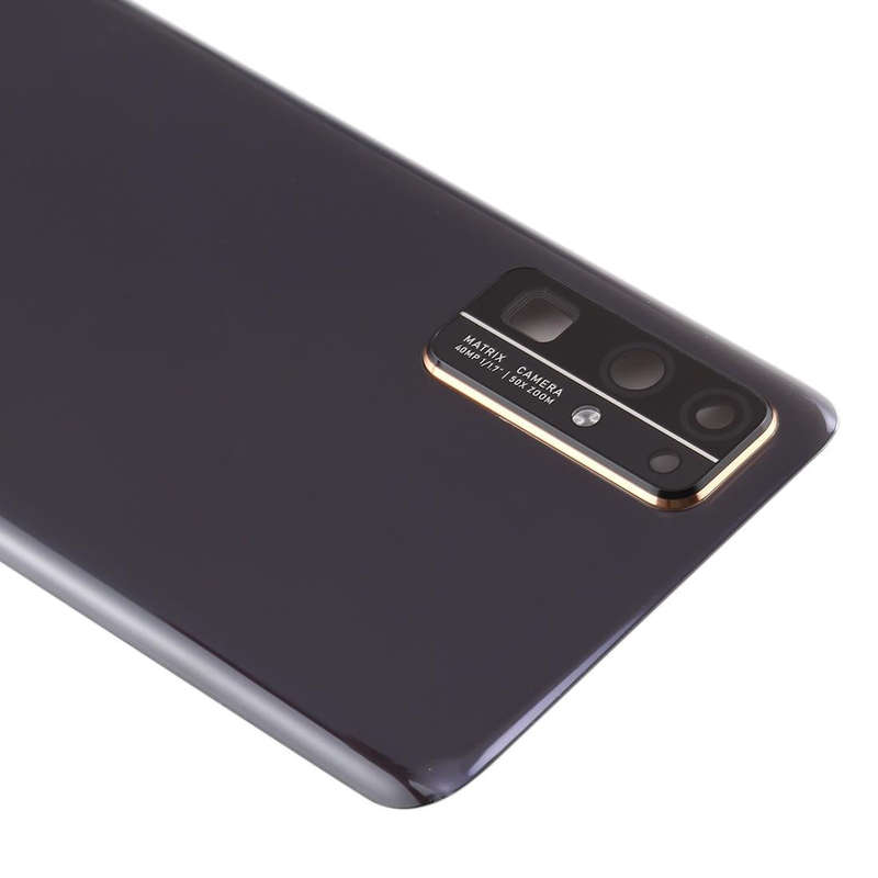 Original Battery Back Cover With Camera Lens Cover for Huawei Honor 30(Black)