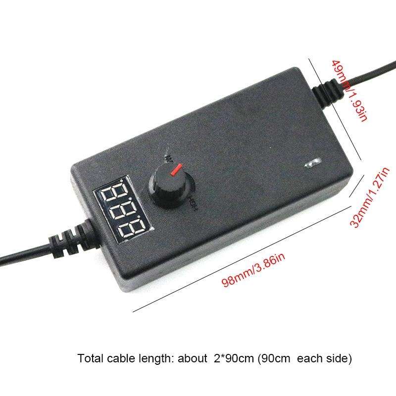 9V-24V 1A AC To DC Adjustable Voltage Power Adapter Universal Power Supply Display Screen Power S...
