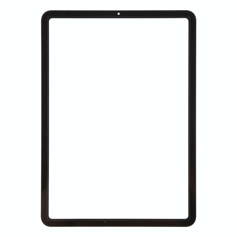 For iPad Air 4 Front Screen Outer Glass Lens with OCA Optically Clear Adhesive(Black)