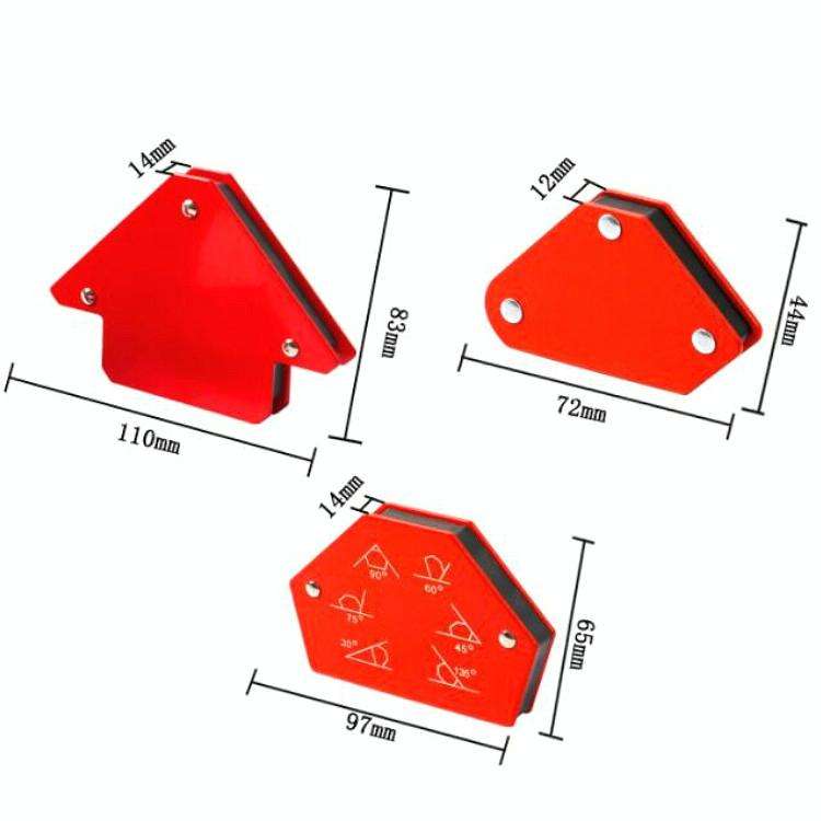 6 In 1 Welding Positioner Multiple Specifications Magnetic Fixed Angle Tool Welding Accessories(Red)