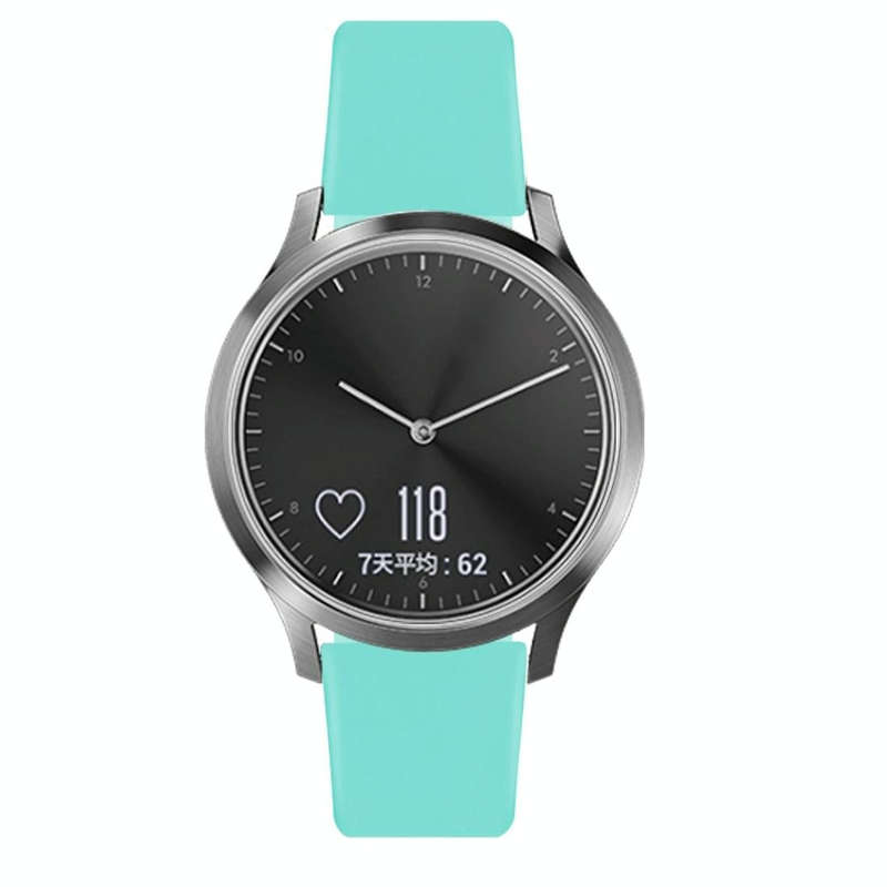 For Garmin Vivoactive 3 / Vivomove HR Solid Color Reverse Buckle Silicone Watch Band, Size: Small...