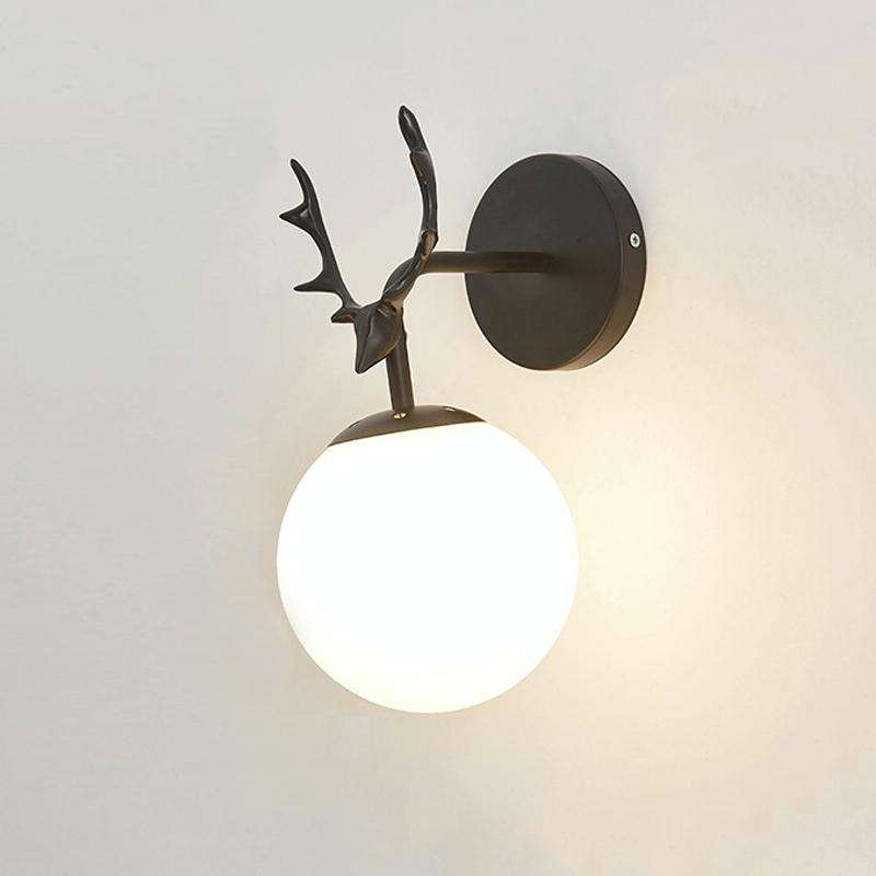 LED Glass Wall Bedroom Bedside Lamp Living Room Study Staircase Wall Lamp, Power source: 12W Tri-...