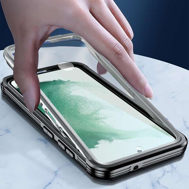 For Samsung Galaxy S23+ 5G RedPepper Transparent Shockproof Phone Case