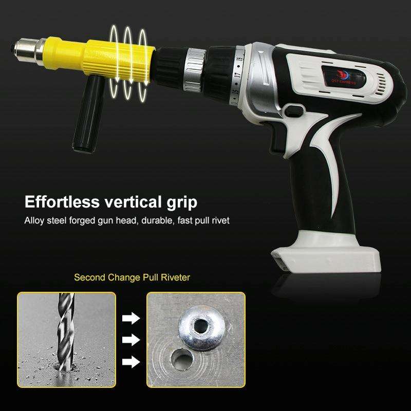 Electric Rivet Machine Conversion Head Accessories (Red)