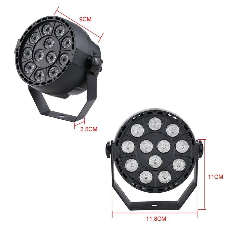 LED Purple Light Parlight Stage Laser Light, Plug Specifications:US Plug(12 Purple Light Par Lights)