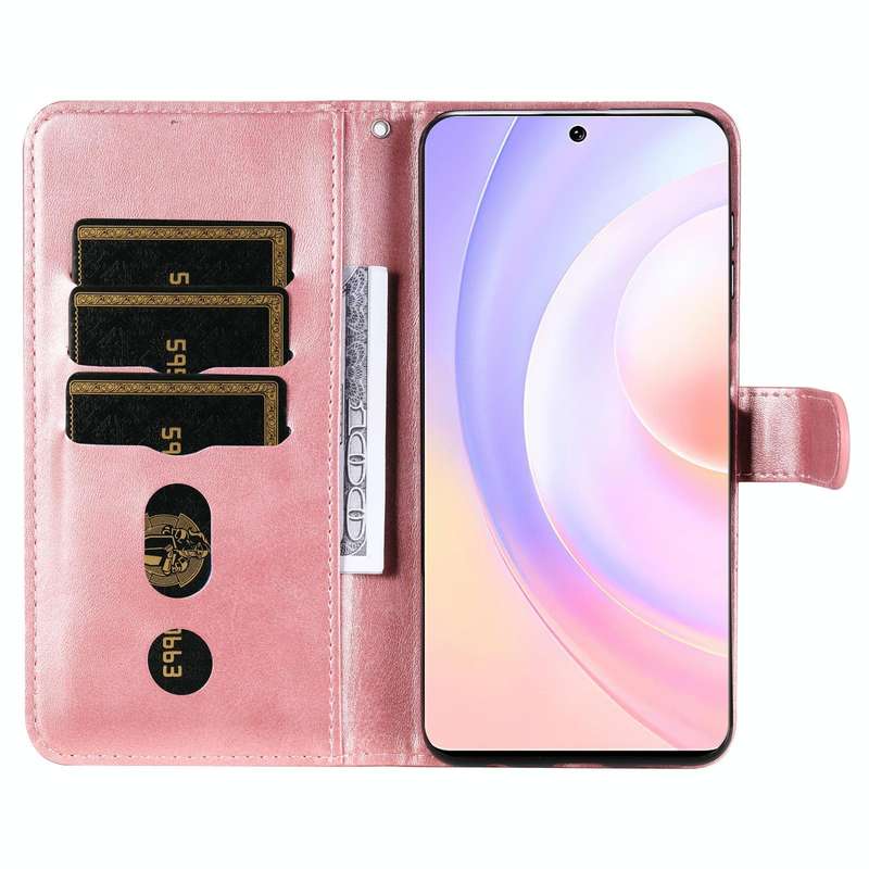 For Honor 50 SE / Huawei Nova 9 SE Fashion Calf Texture Zipper Horizontal Flip Leather Case(Rose ...