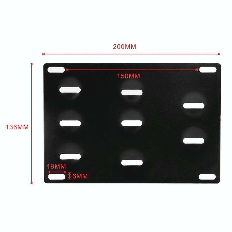Car Front Bumper Tow Hook License Plate Mounting Bracket Holder for Subaru