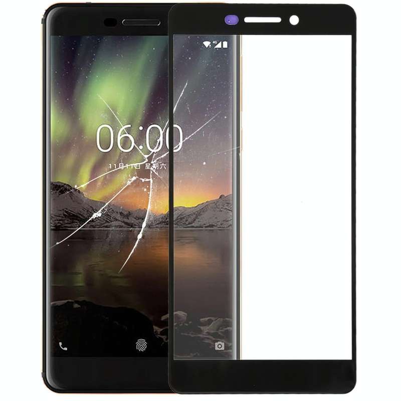 Front Screen Outer Glass Lens for Nokia 6 2018 / 6.1 SCTA-1043 TA-1045 TA-1050 TA-1054 TA-1068(Bl...