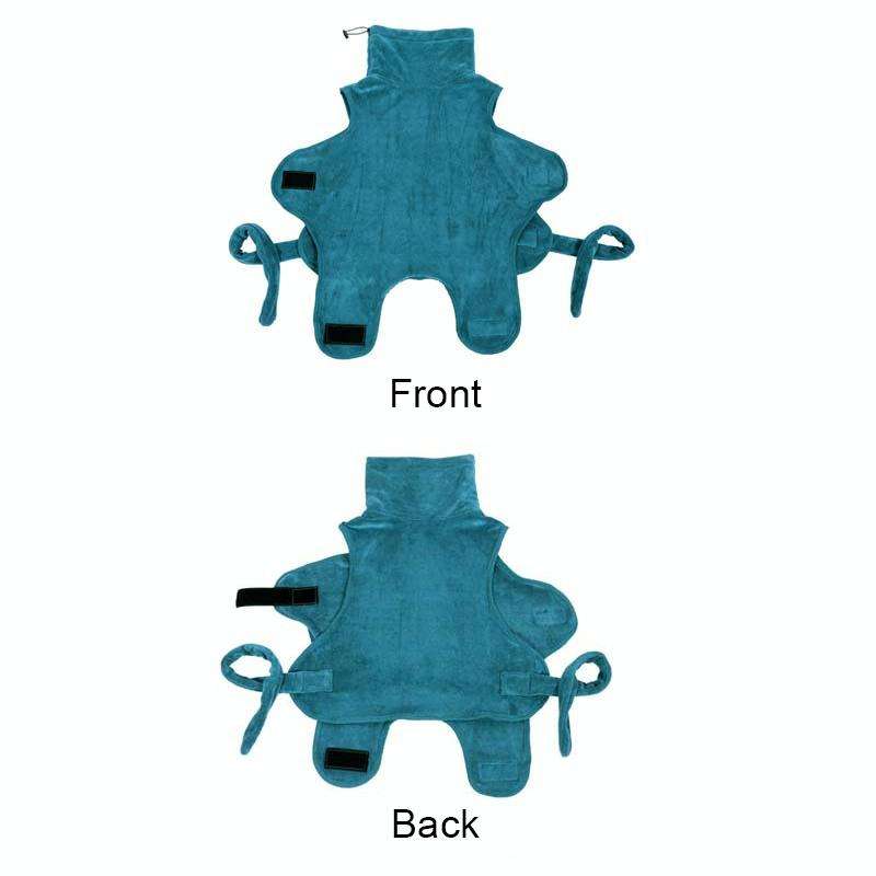 Pet Dog Bathrobe Bath Towel Strong Absorbent Bath Quick-drying Clothes, Size: L