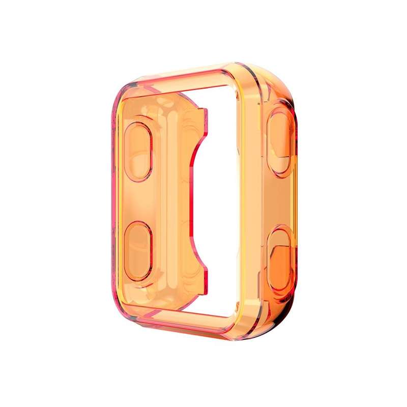 For Garmin Forerunner 35 / 30 TPU Half-pack Candy Color Protective Case(Transparent Orange)