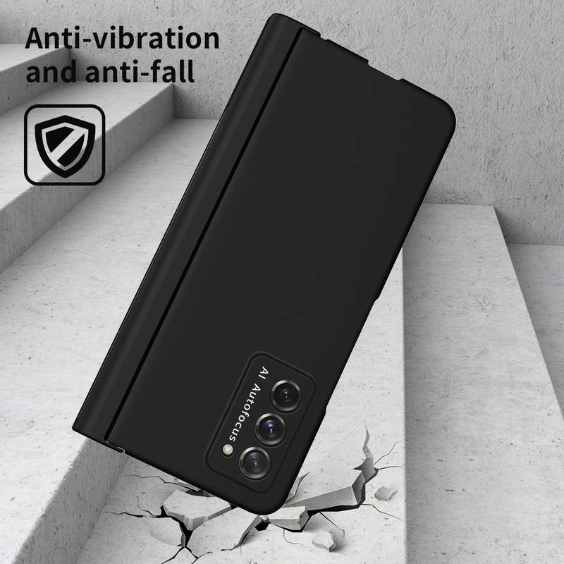 For Samsung Galaxy Z Fold2 5G Macaron Hinge Phone Case with Stylus Pen Fold Edition & Protective ...