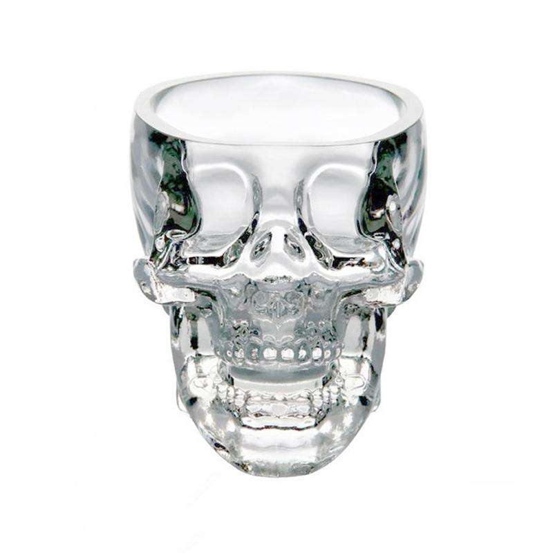 Crystal Skull Head Vodka Whiskey Shot Glass(Transparent)