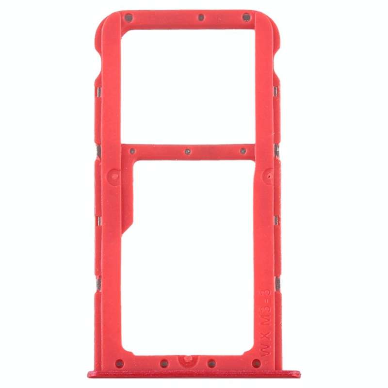 SIM Card Tray + SIM Card Tray / Micro SD Card Tray for Huawei Honor Play 7X (Red)