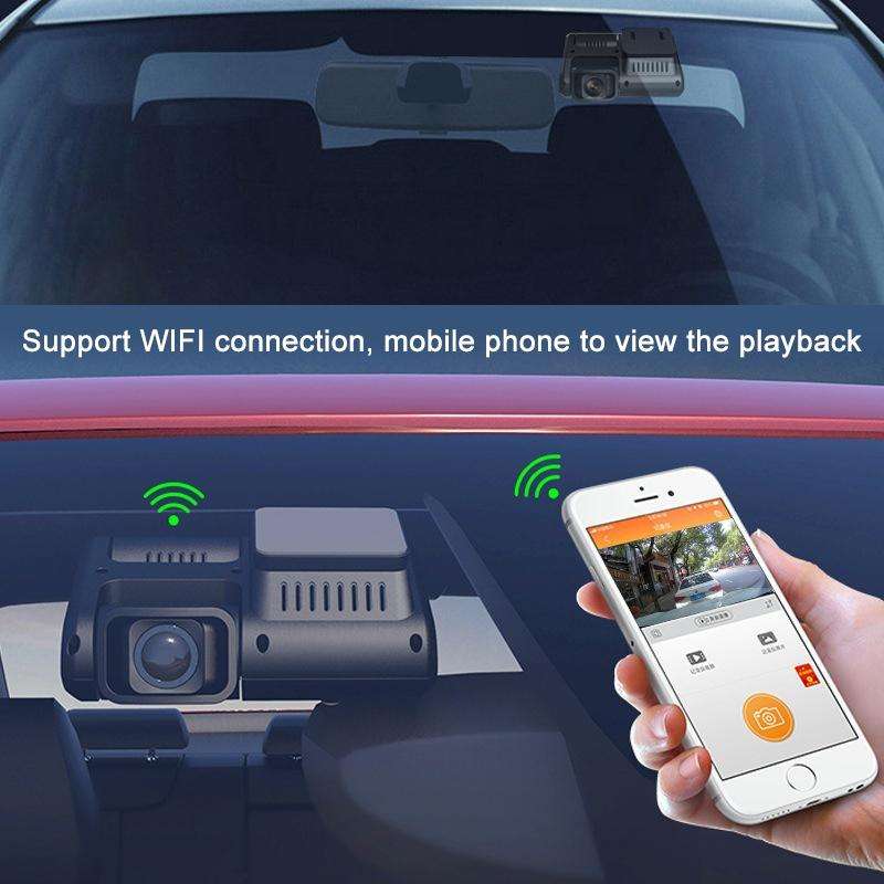 Z30 WiFi Dual-lens HD 2160P Non-light Night Vision 360-degree Panoramic Driving Recorder, GPS Ver...