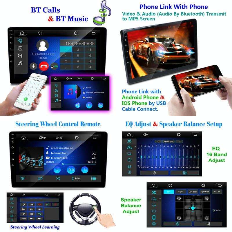 C7001 7 inch Touch Screen Built-In CarPlay Car MP5 Player, Style: Standard