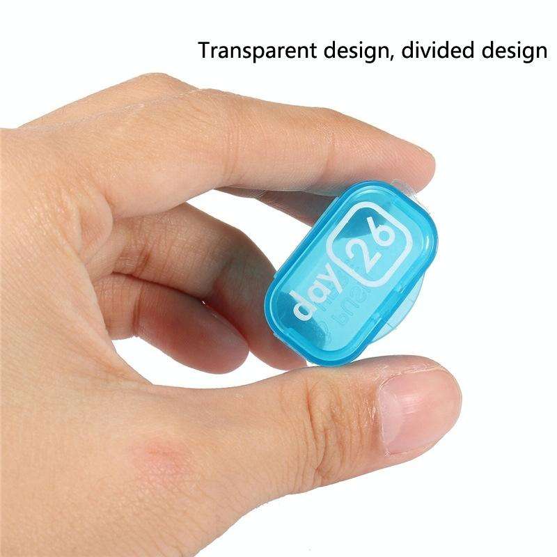 S-015 31 Grid Keyboard Type Plastic Pill Box(28.5x10.5x2.8cm)