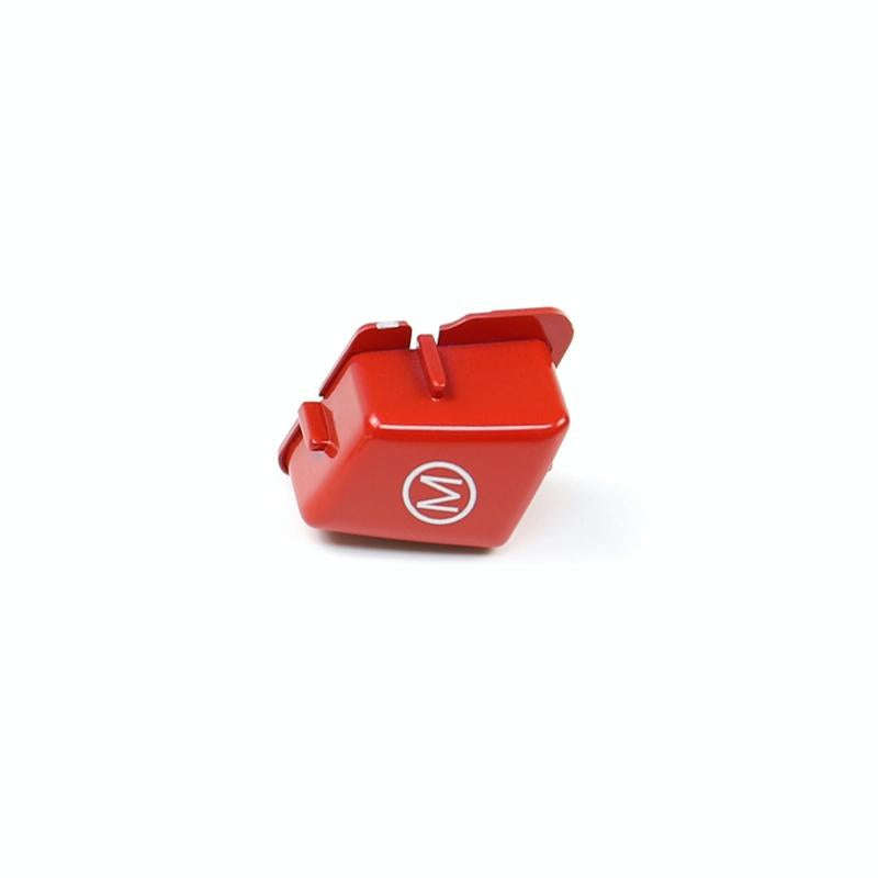 Wheel M Fashion Button Switch Trim Cover for BMW 3 series E90 E92 E93 M3 2007-2013(Red)