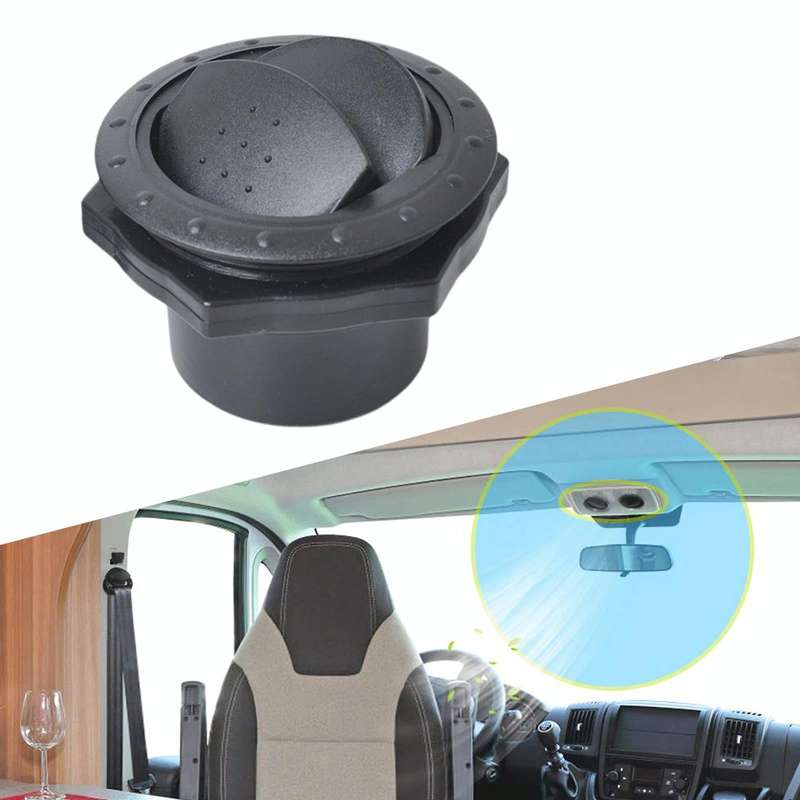 Universal 60mm Round AC Air Outlet Vent for RV Bus Boat Yacht Auto Air Conditioner Vent Replaceme...