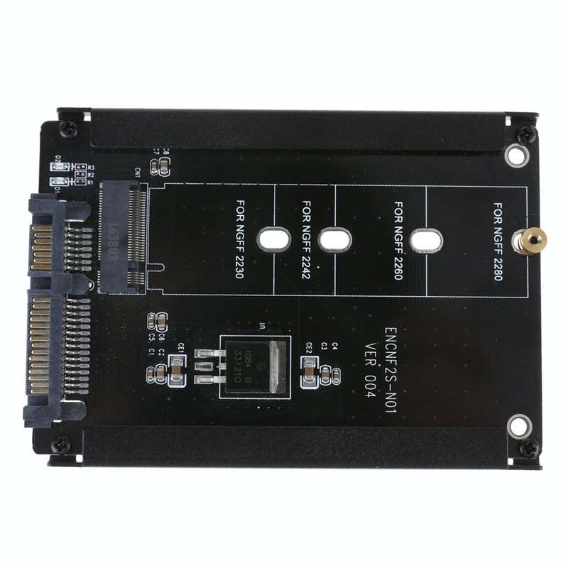 ENCNF2S-N01 NGFF To SATA3 Transfer Card M.2 KEY B-M SSD To 6Gbps Interface Conversion Adapter Wit...