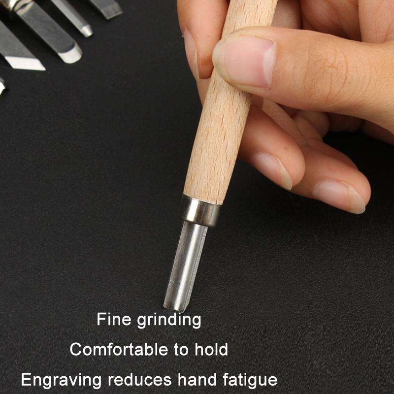 10 PCS/Set MYTEC Multifunctional Woodworking Rubber Stamp Carving Tool Knife