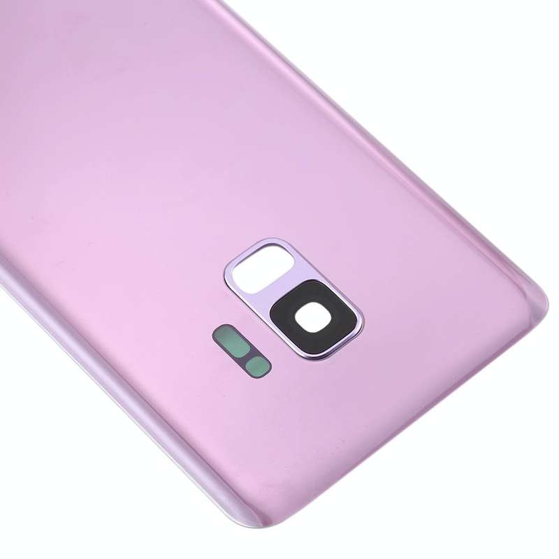 For Galaxy S9 Battery Back Cover with Camera Lens (Purple)