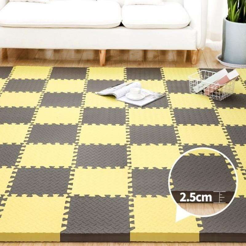 10 PCS Household Children Bedroom Stitching Leaf Pattern Thick Foam Crawling Mat, Size: 30x1.0cm(...