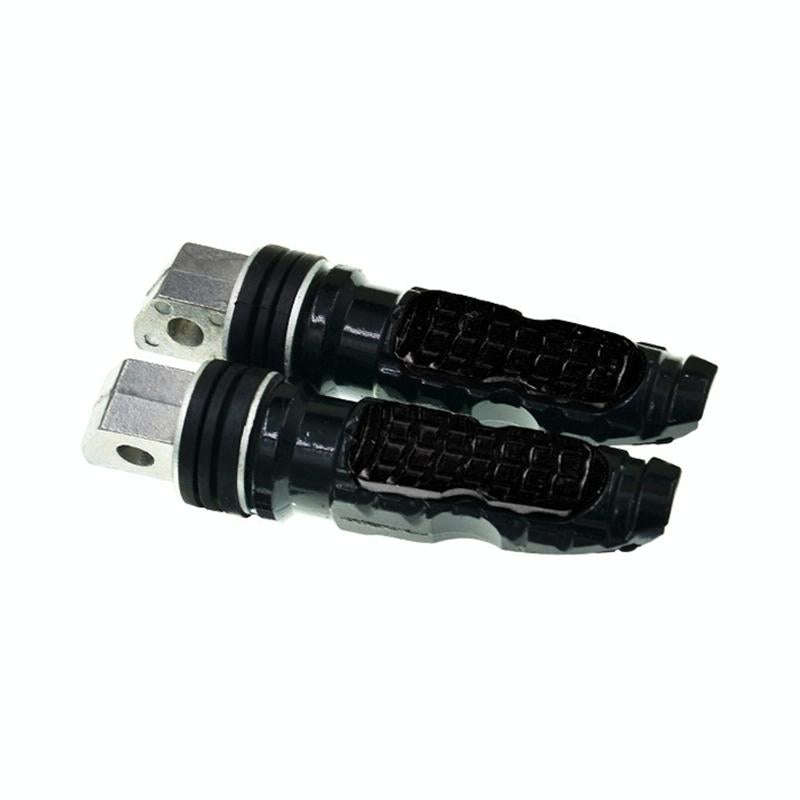 Universal Motor Bike Footpegs Foot Rests Rear Pedals Set Motorcycle Modification Accessories(Black)