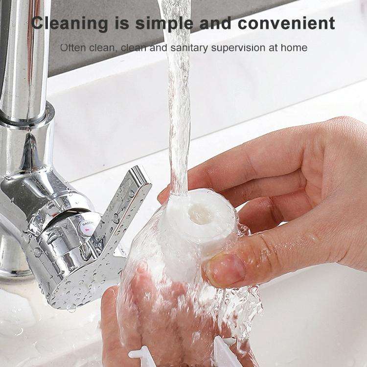 Automatic Toothpaste Squeezing Wall-mounted Toothpaste Rack(Pink+White)