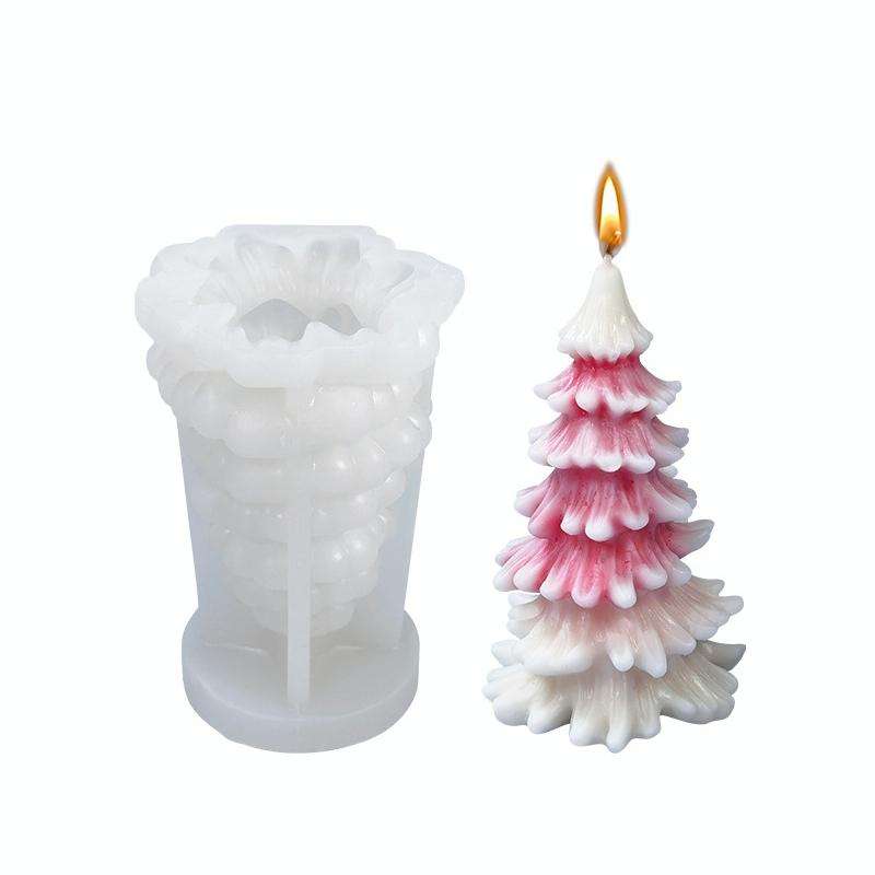 Christmas DIY Scented Candle Silicone Mold, Color: White(SD-72)