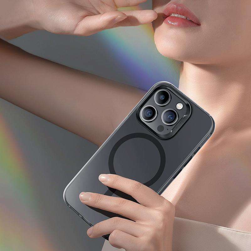 For iPhone 15 Pro Benks Light Sand Series MagSafe Magnetic Shockproof Phone Case(White)