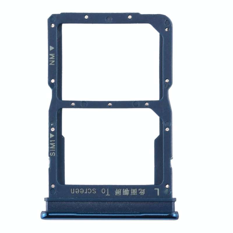 SIM Card Tray + NM Card Tray for Huawei Honor 20 Lite (Blue)