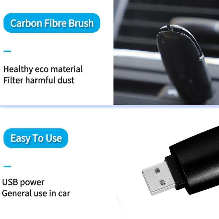 EP204 Portable USB Car Negative Ion Air Purifier(Black)