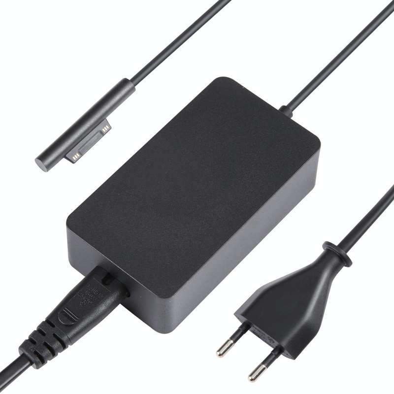 For Microsoft Surface Pro 7 / 7 Plus / 8 / 9 / X & Laptop 3 / 4 / 5 65W Laptop Power Adapter (EU ...